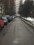 уборка территории от снега ул. Руднева д.27 к.1